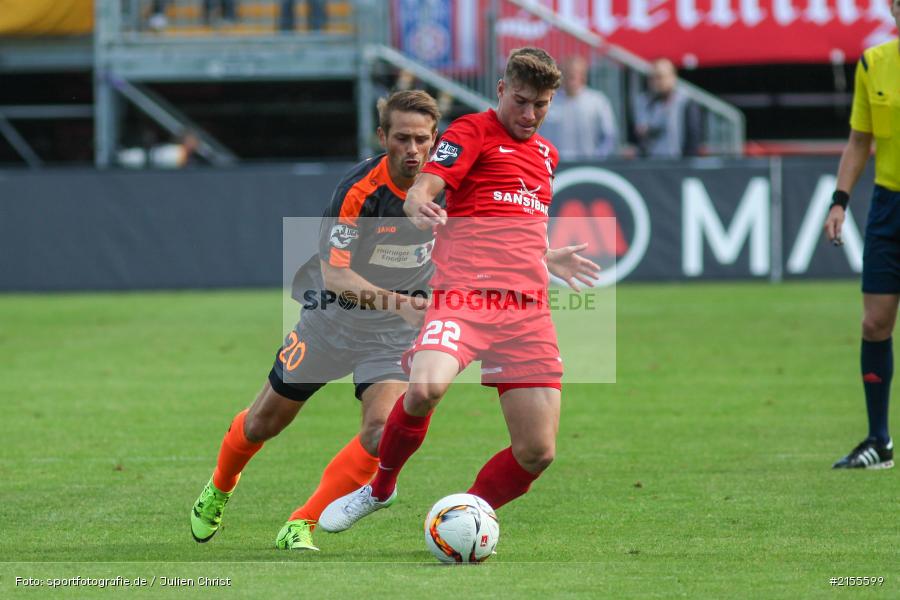 Fabian Hergesell, Dennis Russ, Würzburg, Dallenberg, flyeralarm Arena, 05.09.2015, Fussball, 3. Liga, FC Rot-Weiß Erfurt, FC Würzburger Kickers - Bild-ID: 2155599