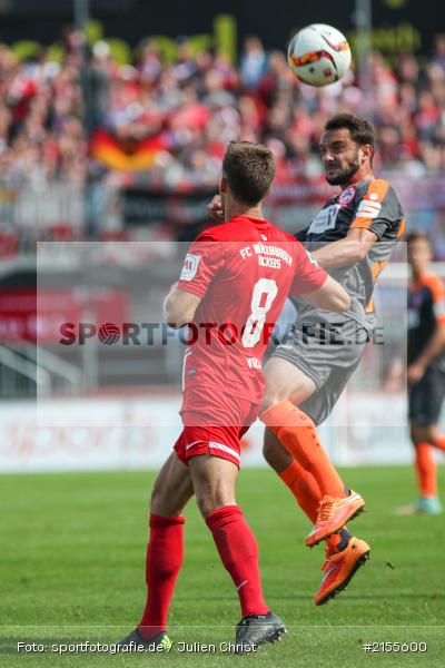 Liridon Vocay, Okan Aydin, Würzburg, Dallenberg, flyeralarm Arena, 05.09.2015, Fussball, 3. Liga, FC Rot-Weiß Erfurt, FC Würzburger Kickers - Bild-ID: 2155600
