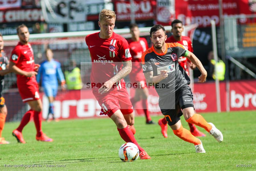 Carsten Kammlott, Richard Weil, Würzburg, Dallenberg, flyeralarm Arena, 05.09.2015, Fussball, 3. Liga, FC Rot-Weiß Erfurt, FC Würzburger Kickers - Bild-ID: 2155633