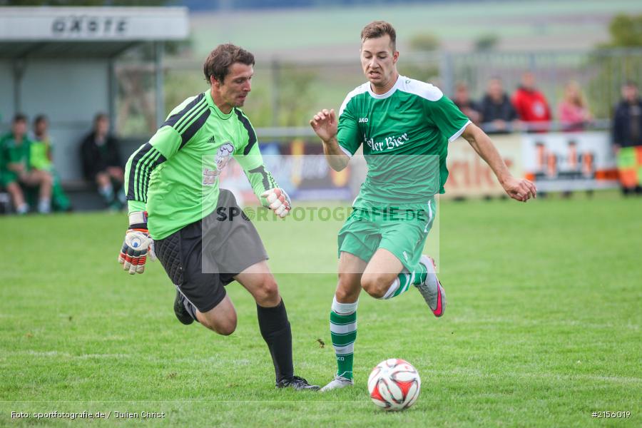 Johannes Wolpert, Michael Winkler, Kreisliga, Fussball, 19.09.2015, FV Karlstadt, FC Wiesenfeld-Halsbach - Bild-ID: 2156019