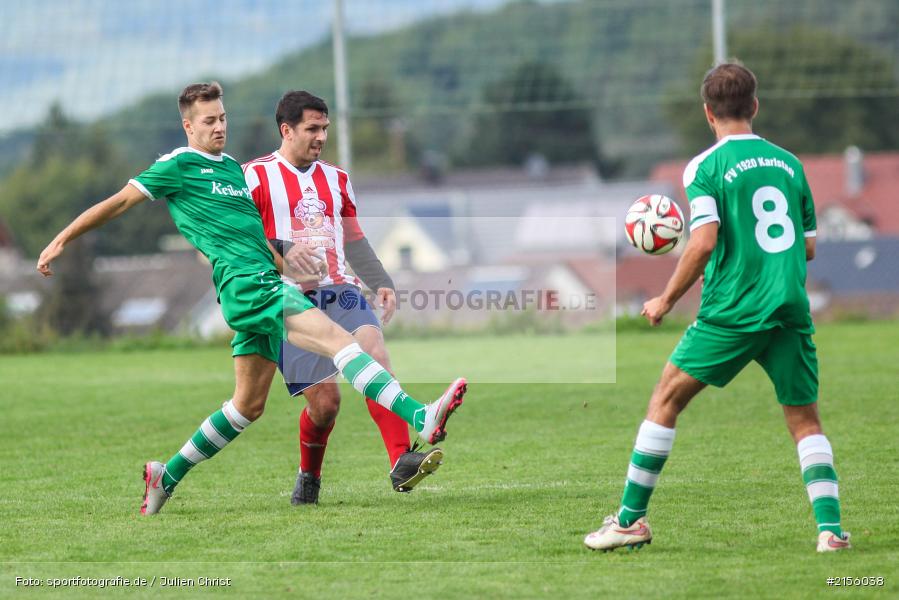 Michael Winkler, Dominik Schalling, Kreisliga, Fussball, 19.09.2015, FV Karlstadt, FC Wiesenfeld-Halsbach - Bild-ID: 2156038