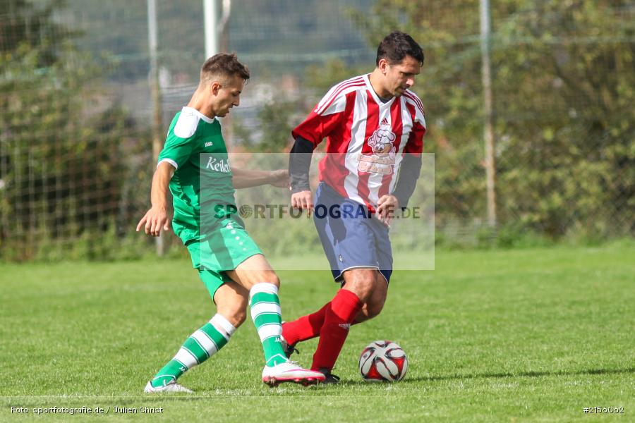 Dominik Schalling, Michael Winkler, Kreisliga, Fussball, 19.09.2015, FV Karlstadt, FC Wiesenfeld-Halsbach - Bild-ID: 2156062