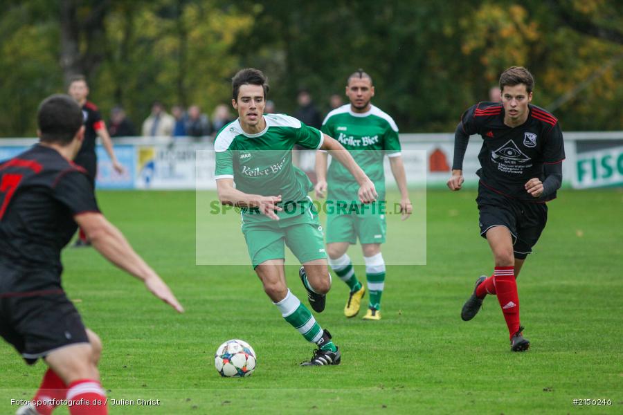 Dominik Lambrecht, Christian Eckert, Fussball, 10.10.2015, Kreisliga Würzburg, SV Birkenfeld, FV Karlstadt - Bild-ID: 2156246