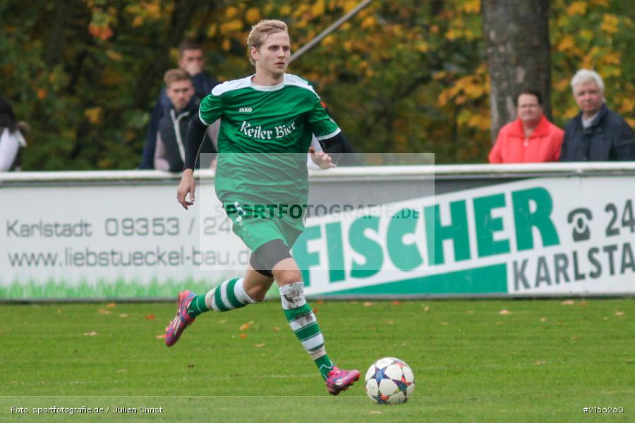 Felix Strohmenger, Fussball, 10.10.2015, Kreisliga Würzburg, SV Birkenfeld, FV Karlstadt - Bild-ID: 2156260