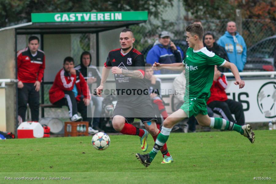 Timm Bauer, Heiko Albert, Fussball, 10.10.2015, Kreisliga Würzburg, SV Birkenfeld, FV Karlstadt - Bild-ID: 2156286