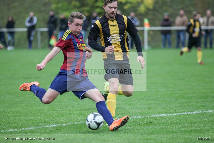 Fabian Heun, Maximilian Jeckel, Kreisklasse, Fussball, 17.10.2015, BSC Aura, SG Eußenheim-Gambach - Bild-ID: 2156522