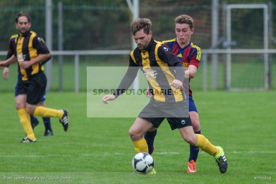 Fabian Heun, Maximilian Jeckel, Kreisklasse, Fussball, 17.10.2015, BSC Aura, SG Eußenheim-Gambach - Bild-ID: 2156538