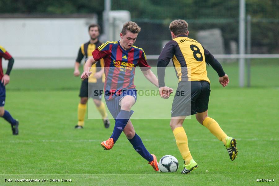 Maximilian Jeckel, Fabian Heun, Kreisklasse, Fussball, 17.10.2015, BSC Aura, SG Eußenheim-Gambach - Bild-ID: 2156540