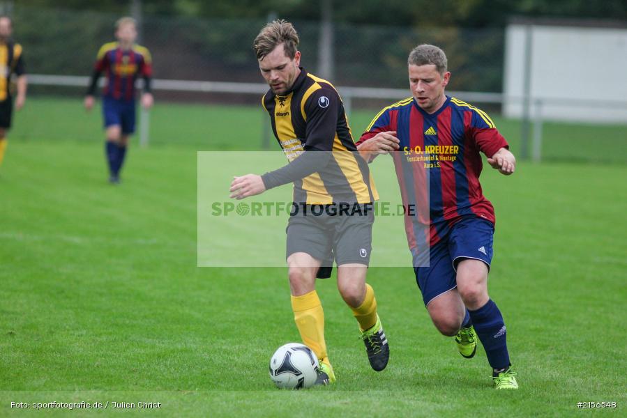 Stefan Remlein, Fabian Heun, Kreisklasse, Fussball, 17.10.2015, BSC Aura, SG Eußenheim-Gambach - Bild-ID: 2156548