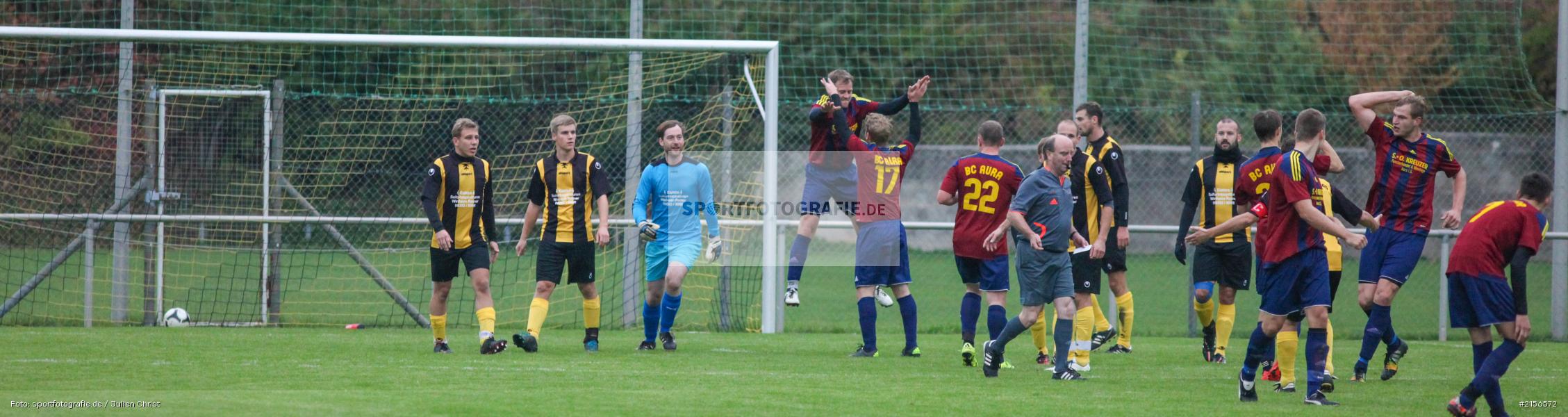 Thorsten Amend, Timo Rützel, Kreisklasse, Fussball, 17.10.2015, BSC Aura, SG Eußenheim-Gambach - Bild-ID: 2156572