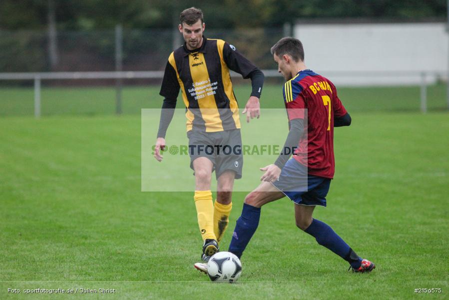 Vincent Hanselmann, Daniel Hoefling, Kreisklasse, Fussball, 17.10.2015, BSC Aura, SG Eußenheim-Gambach - Bild-ID: 2156575