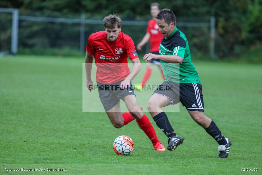 Niklas Strahl, Julian Heck, 18.10.2015, Fussball, Würzburg, A-Klasse Gr. 5, DJK Wombach, FC Germania Ruppertshütten - Bild-ID: 2156685