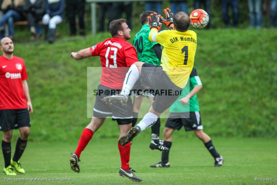 Florian Heilig, Devin Hostetter, 18.10.2015, Fussball, Würzburg, A-Klasse Gr. 5, DJK Wombach, FC Germania Ruppertshütten - Bild-ID: 2156692