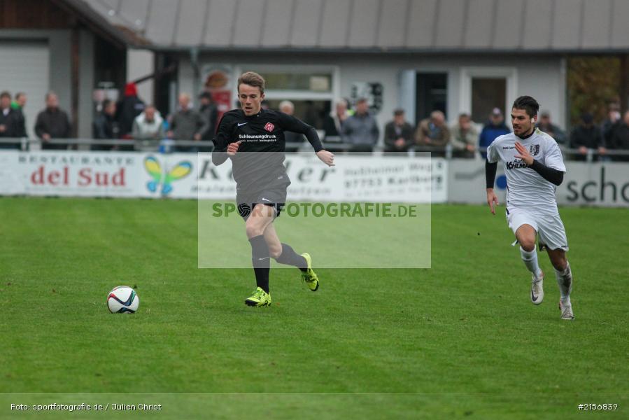 Steffen Bachmann, Alex Beier, 24.10.2015, Landesliga, Fussball, FC Würzburger Kickers II, TSV Karlburg - Bild-ID: 2156839