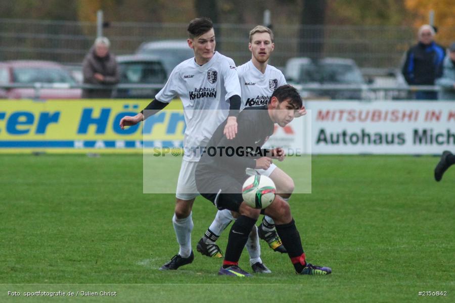 Christoph Seeger, Marios Dimitrakopoulos, 24.10.2015, Landesliga, Fussball, FC Würzburger Kickers II, TSV Karlburg - Bild-ID: 2156842