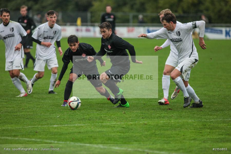 Marios Dimitrakopoulos, Philip Löw, Tobias Wießmann, 24.10.2015, Landesliga, Fussball, FC Würzburger Kickers II, TSV Karlburg - Bild-ID: 2156853