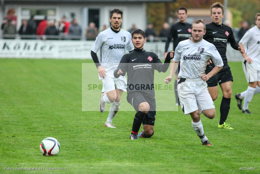 Steffen Lehofer, Marios Dimitrakopoulos, 24.10.2015, Landesliga, Fussball, FC Würzburger Kickers II, TSV Karlburg - Bild-ID: 2156857