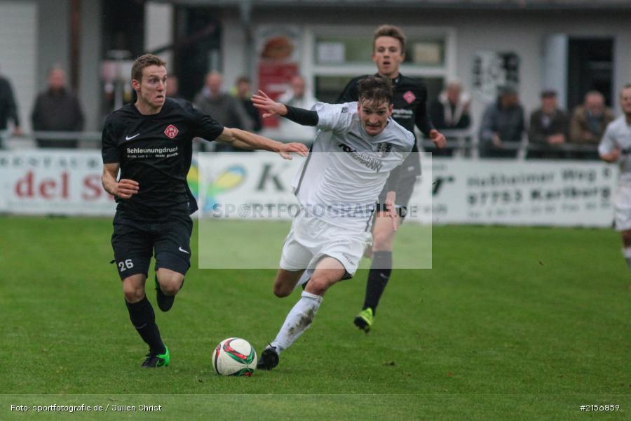 Christoph Seeger, Sebastian Fries, 24.10.2015, Landesliga, Fussball, FC Würzburger Kickers II, TSV Karlburg - Bild-ID: 2156859
