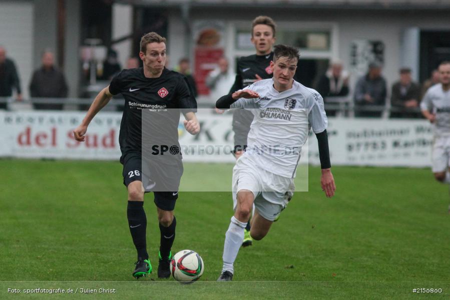 Christoph Seeger, Sebastian Fries, 24.10.2015, Landesliga, Fussball, FC Würzburger Kickers II, TSV Karlburg - Bild-ID: 2156860