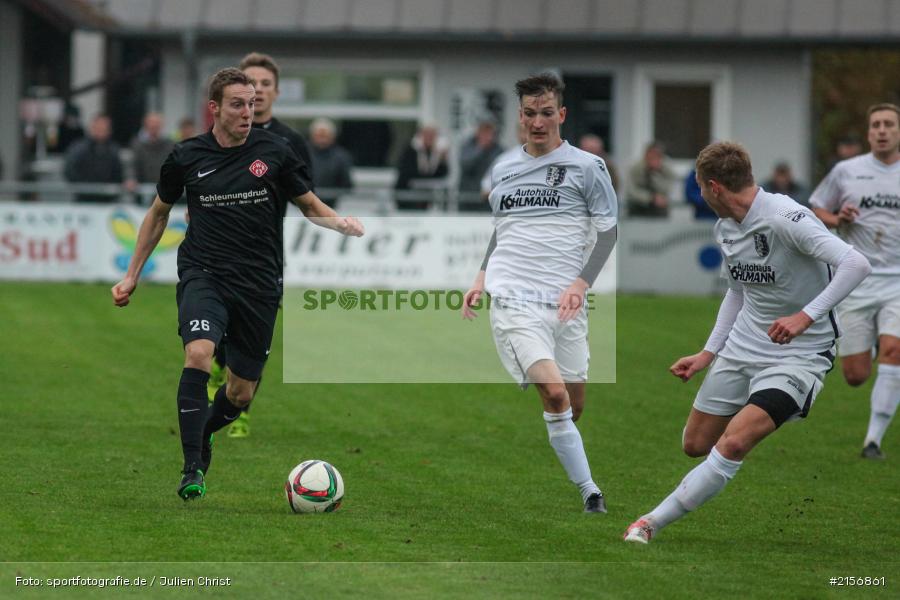 Marco Schiebel, Christoph Seeger, Sebastian Fries, 24.10.2015, Landesliga, Fussball, FC Würzburger Kickers II, TSV Karlburg - Bild-ID: 2156861