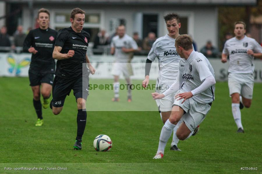 Marco Schiebel, Christoph Seeger, Sebastian Fries, 24.10.2015, Landesliga, Fussball, FC Würzburger Kickers II, TSV Karlburg - Bild-ID: 2156862