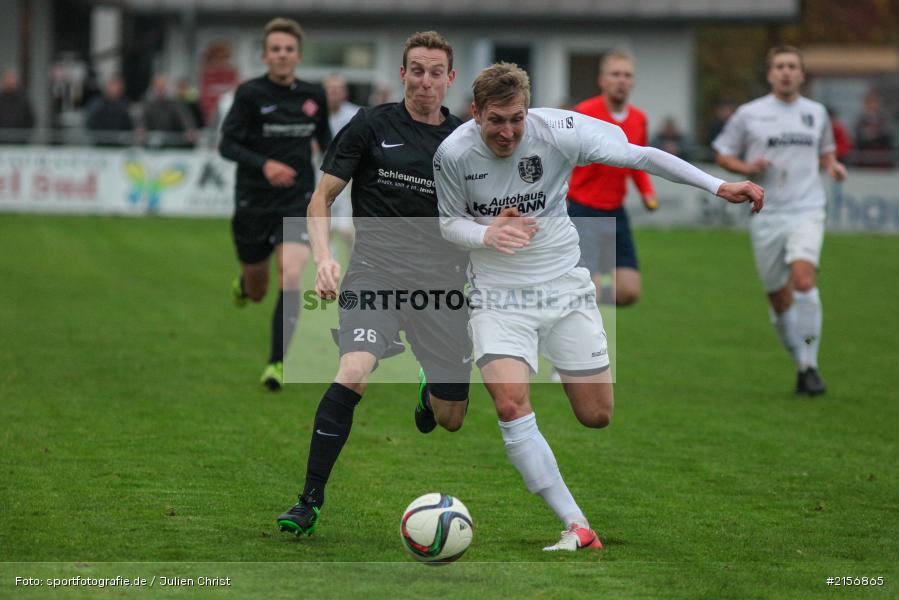 Marco Schiebel, Sebastian Fries, 24.10.2015, Landesliga, Fussball, FC Würzburger Kickers II, TSV Karlburg - Bild-ID: 2156865