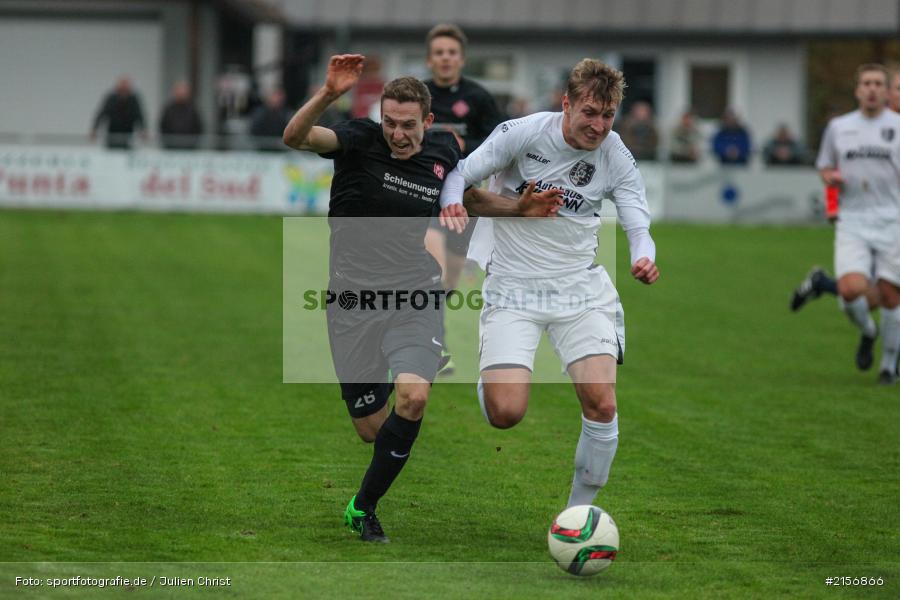 Marco Schiebel, Sebastian Fries, 24.10.2015, Landesliga, Fussball, FC Würzburger Kickers II, TSV Karlburg - Bild-ID: 2156866