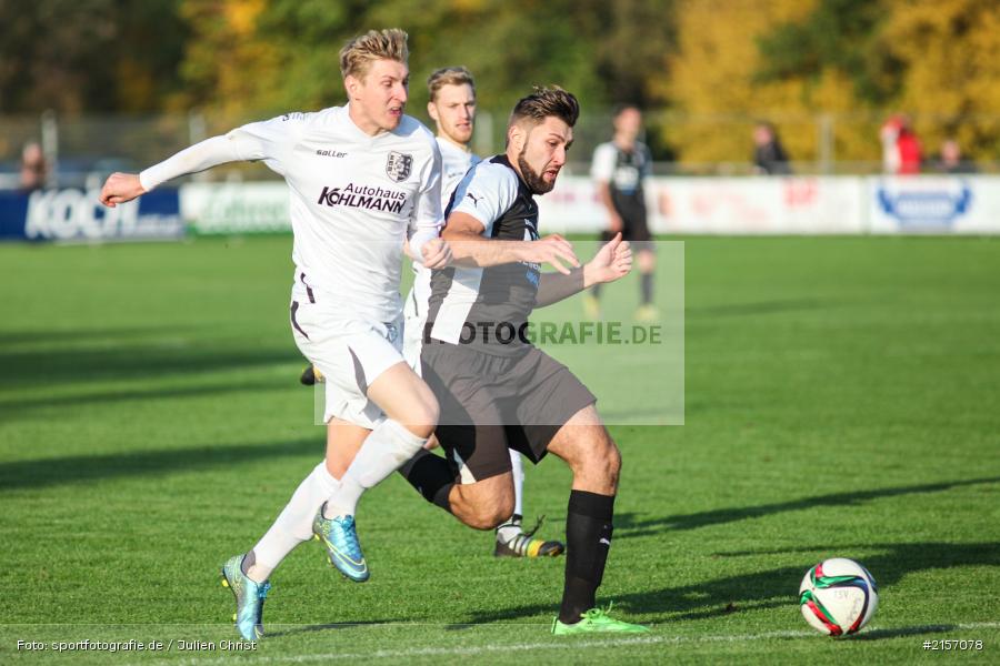 Daniel Endres, Marco Schiebel, 31.10.2015, Landesliga, Fussball, FVgg Bayern Kitzingen, TSV Karlburg, Karlburg - Bild-ID: 2157078