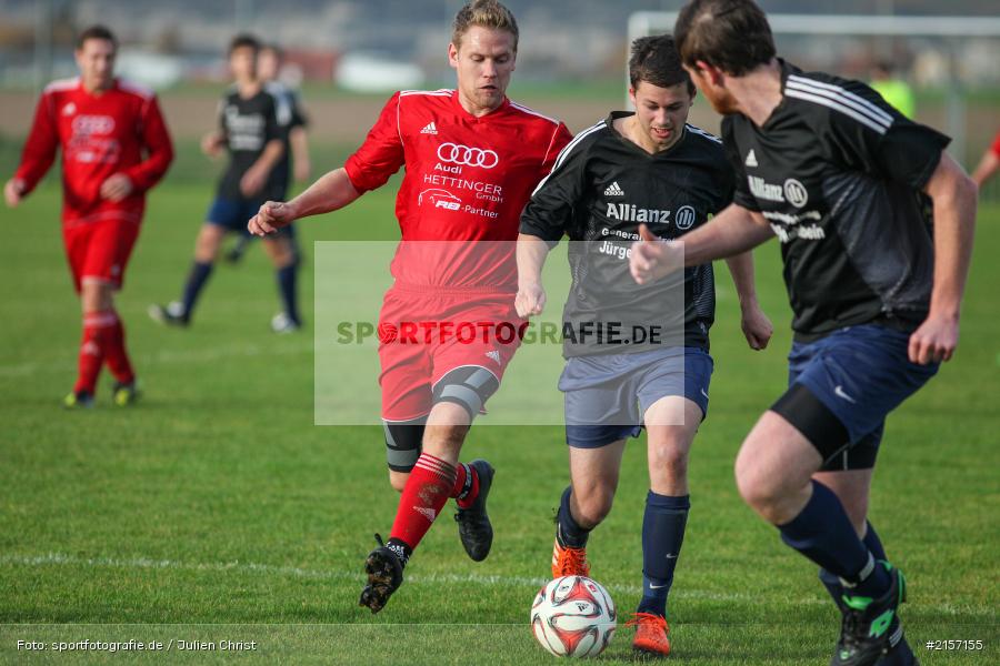 Tobias Hehrlein, Manuel Scheller, Kreisliga Würzburg, 08.11.2015, Fussball, TSV Uettingen, TSV Retzbach - Bild-ID: 2157155