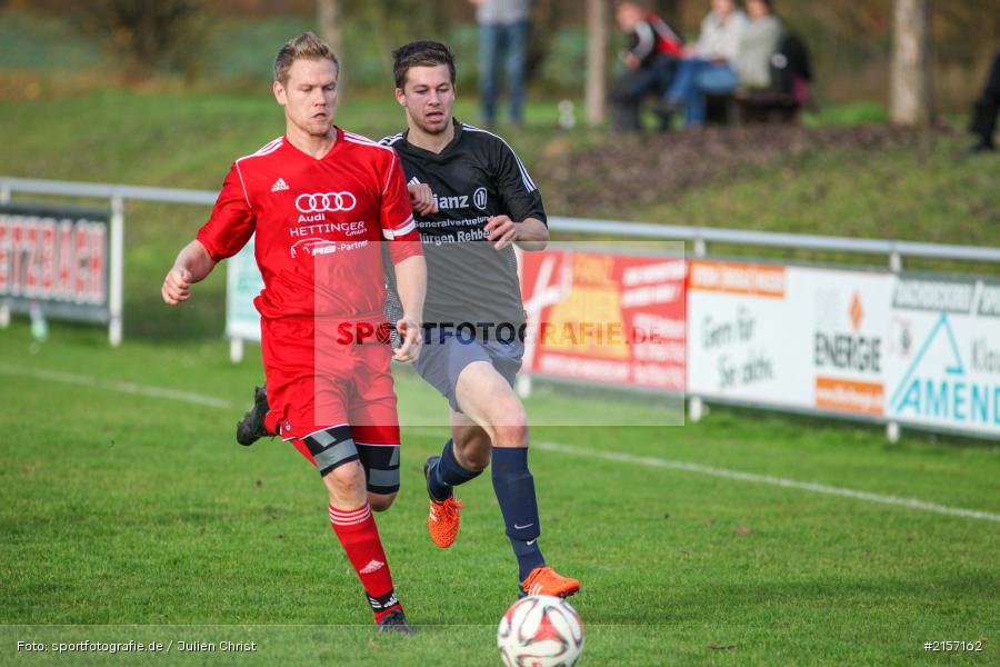 Tobias Hehrlein, Manuel Scheller, Kreisliga Würzburg, 08.11.2015, Fussball, TSV Uettingen, TSV Retzbach - Bild-ID: 2157162