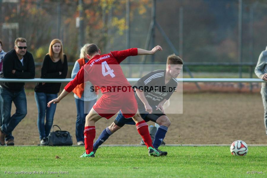 Philipp Gößwein, Michael Meckelein, Kreisliga Würzburg, 08.11.2015, Fussball, TSV Uettingen, TSV Retzbach - Bild-ID: 2157164