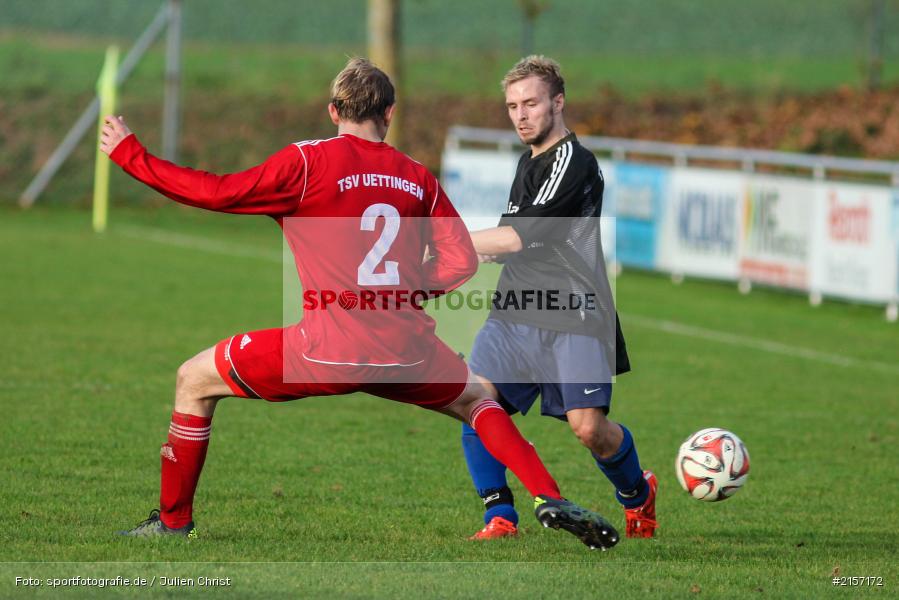 Hannes Weimer, Sebastian Weiß, Kreisliga Würzburg, 08.11.2015, Fussball, TSV Uettingen, TSV Retzbach - Bild-ID: 2157172