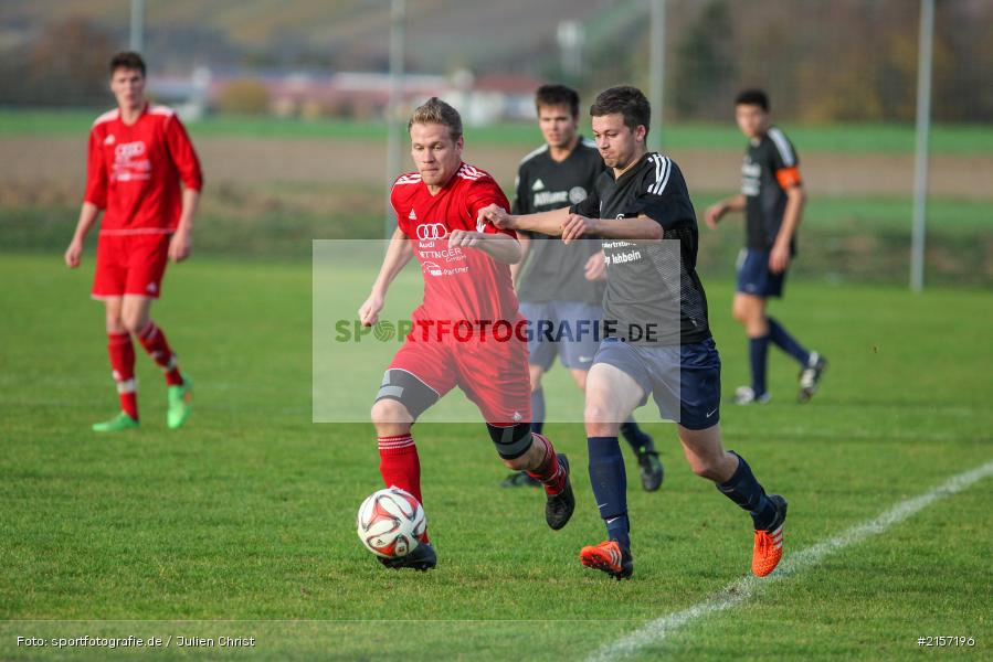 Tobias Hehrlein, Manuel Scheller, Kreisliga Würzburg, 08.11.2015, Fussball, TSV Uettingen, TSV Retzbach - Bild-ID: 2157196