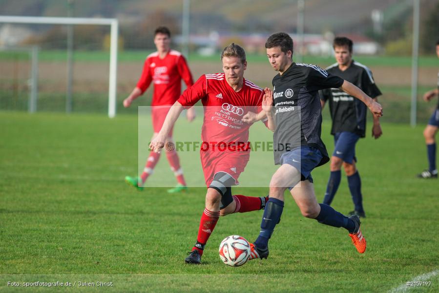 Tobias Hehrlein, Manuel Scheller, Kreisliga Würzburg, 08.11.2015, Fussball, TSV Uettingen, TSV Retzbach - Bild-ID: 2157197