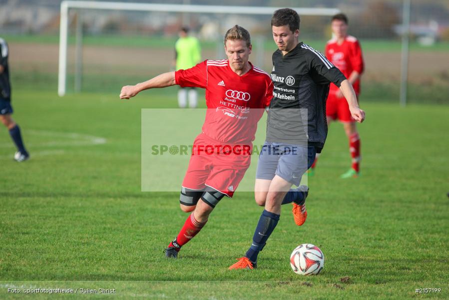 Tobias Hehrlein, Manuel Scheller, Kreisliga Würzburg, 08.11.2015, Fussball, TSV Uettingen, TSV Retzbach - Bild-ID: 2157199