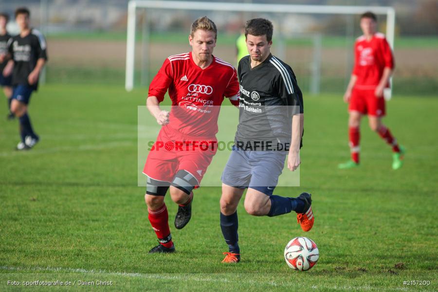 Tobias Hehrlein, Manuel Scheller, Kreisliga Würzburg, 08.11.2015, Fussball, TSV Uettingen, TSV Retzbach - Bild-ID: 2157200