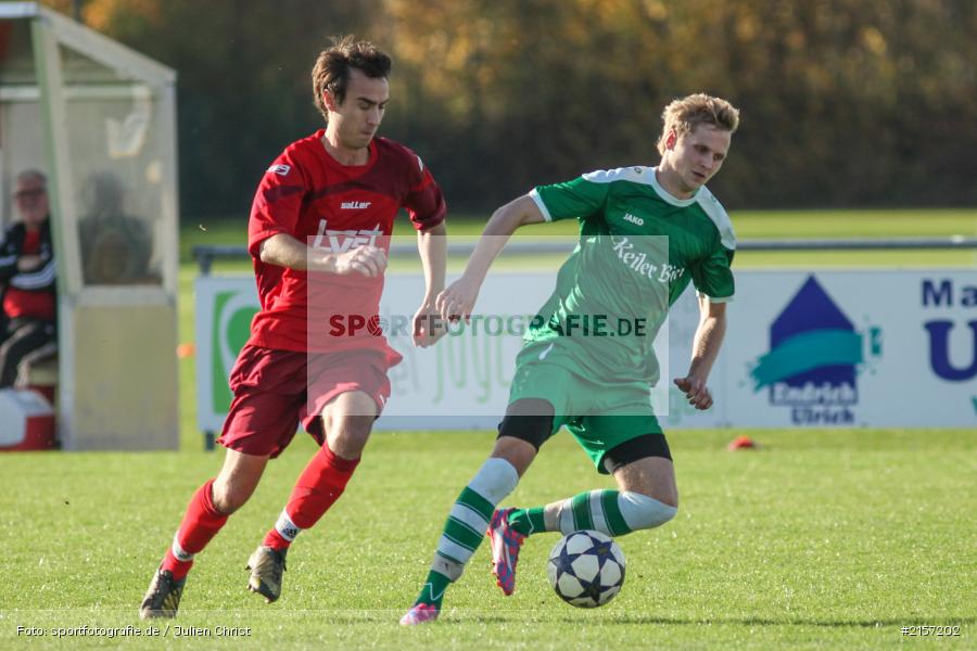 Frank Salomon, Felix Strohmenger, Fussball, 08.11.2015, Kreisliga Würzburg, FV Karlstadt, FSV Zellingen - Bild-ID: 2157202