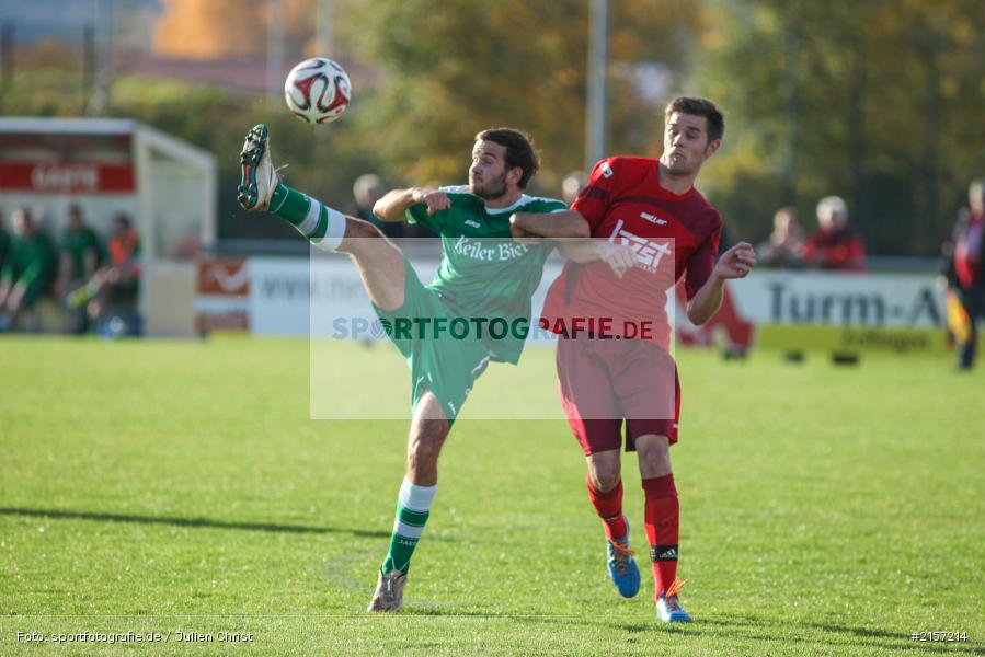 Benedikt Drescher, William Vielwerth, Fussball, 08.11.2015, Kreisliga Würzburg, FV Karlstadt, FSV Zellingen - Bild-ID: 2157214