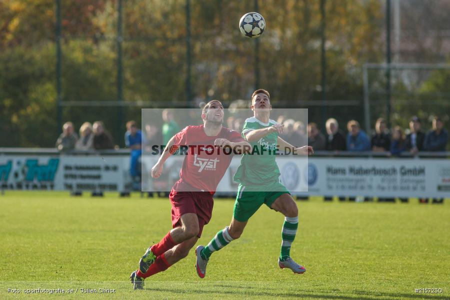 Michael Winkler, Stefan Endrich, Fussball, 08.11.2015, Kreisliga Würzburg, FV Karlstadt, FSV Zellingen - Bild-ID: 2157230