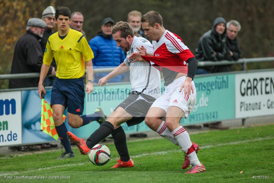 Nicolas Müller, Tobias Rosenberger, 14.11.2015, Landesliga, Fussball, SV Memmelsdorf, TSV Karlburg - Bild-ID: 2157262