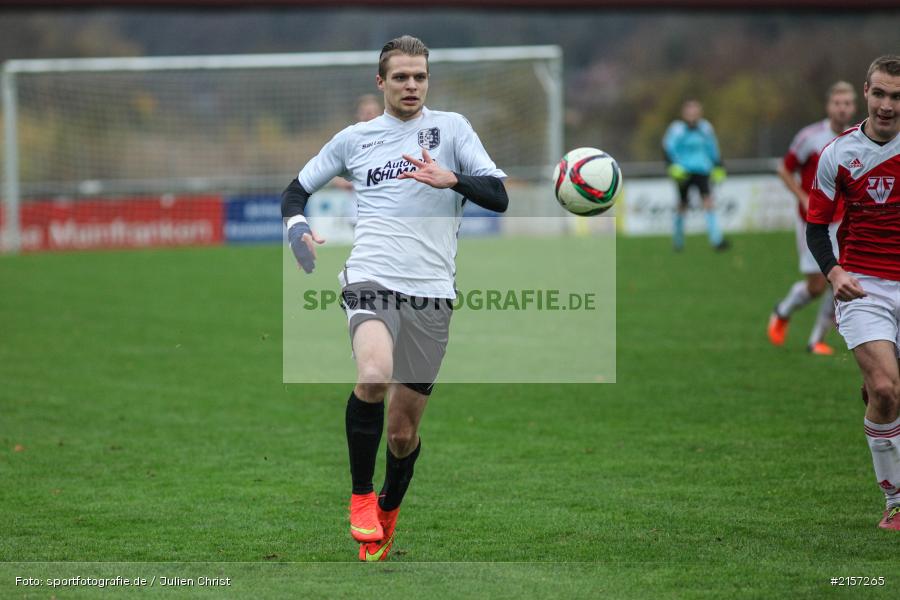 Marvin Schramm, 14.11.2015, Landesliga, Fussball, SV Memmelsdorf, TSV Karlburg - Bild-ID: 2157265