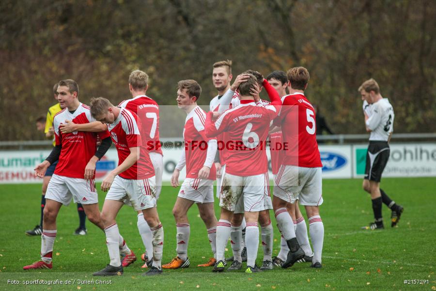 Thomas Kamm, Yannik Weiß, 14.11.2015, Landesliga, Fussball, SV Memmelsdorf, TSV Karlburg - Bild-ID: 2157291