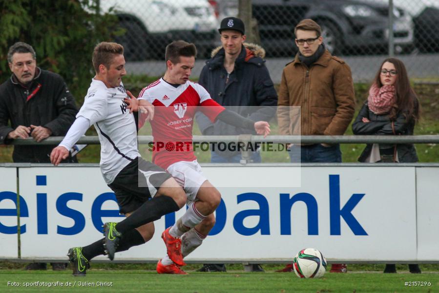 Kevin Leibold, Markus Beiersdorfer, 14.11.2015, Landesliga, Fussball, SV Memmelsdorf, TSV Karlburg - Bild-ID: 2157296