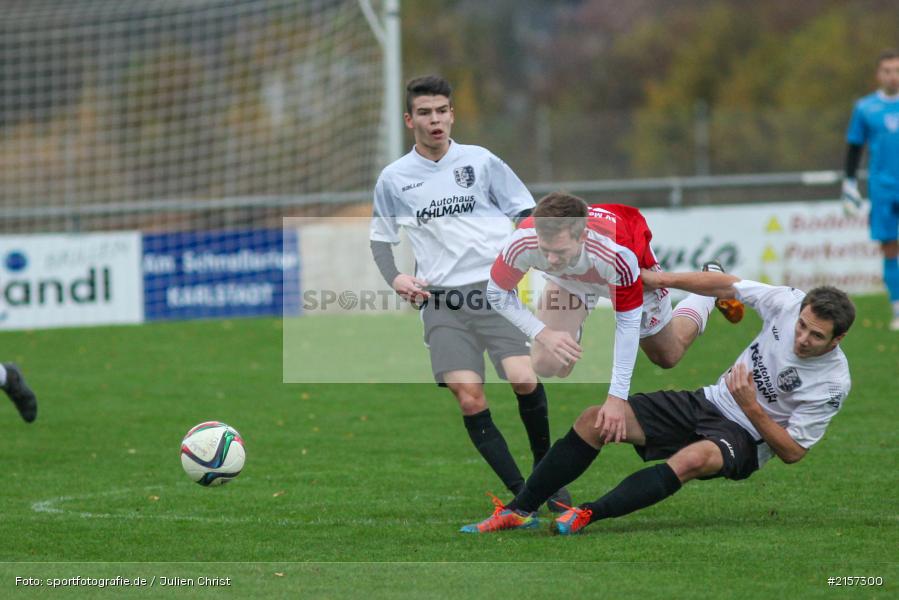 Felix Walter, Fabian Baumüller, 14.11.2015, Landesliga, Fussball, SV Memmelsdorf, TSV Karlburg - Bild-ID: 2157300