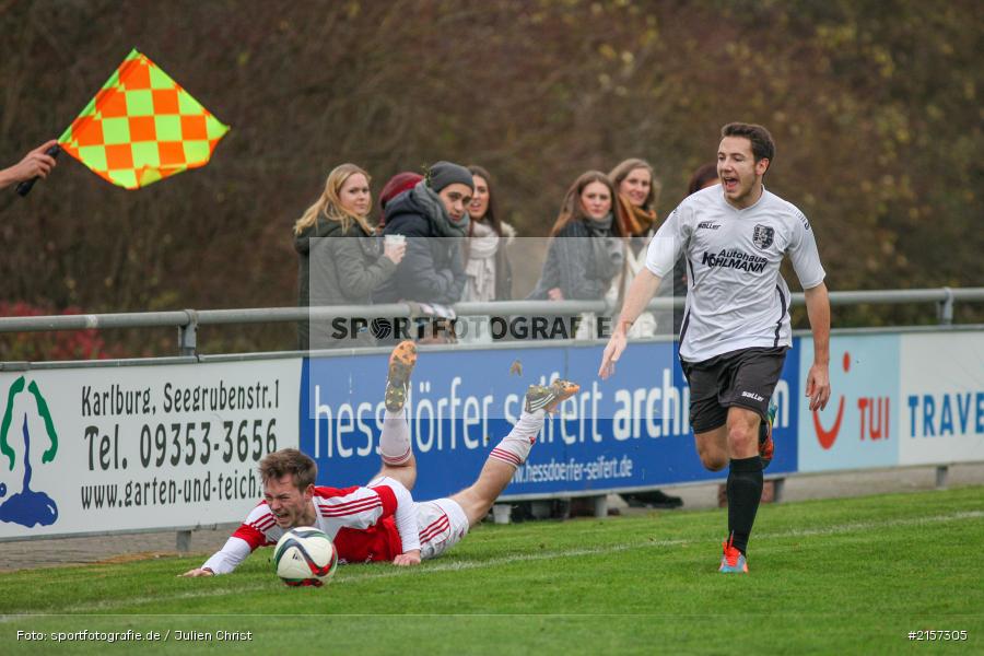 Felix Walter, Fabian Baumüller, 14.11.2015, Landesliga, Fussball, SV Memmelsdorf, TSV Karlburg - Bild-ID: 2157305