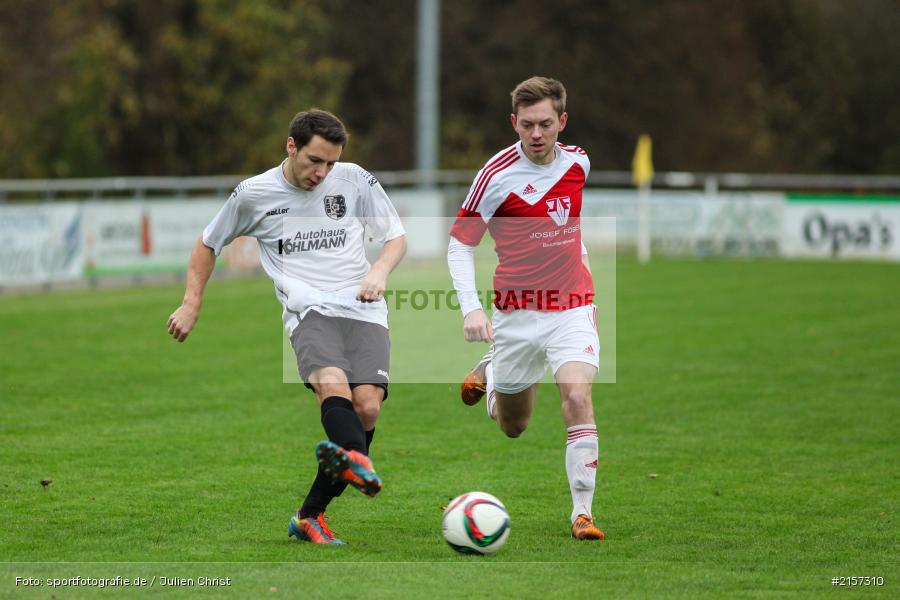 Fabian Baumüller, Felix Walter, 14.11.2015, Landesliga, Fussball, SV Memmelsdorf, TSV Karlburg - Bild-ID: 2157310