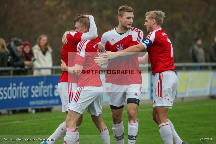 Thomas Kamm, Tobias Seifert, 14.11.2015, Landesliga, Fussball, SV Memmelsdorf, TSV Karlburg - Bild-ID: 2157317
