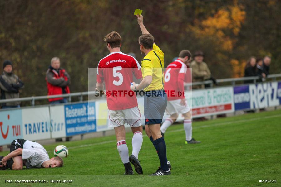 Niklas Griebel, 14.11.2015, Landesliga, Fussball, SV Memmelsdorf, TSV Karlburg - Bild-ID: 2157328