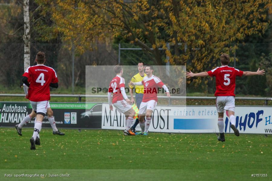 Tobias Seifert, 14.11.2015, Landesliga, Fussball, SV Memmelsdorf, TSV Karlburg - Bild-ID: 2157353