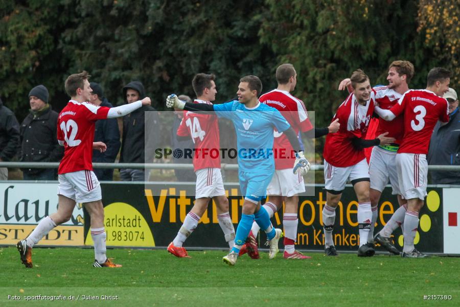 Niklas Griebel, Rolf Vitzhtum, 14.11.2015, Landesliga, Fussball, SV Memmelsdorf, TSV Karlburg - Bild-ID: 2157380